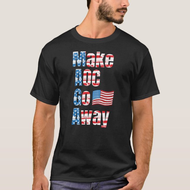 Roligt gör AOC att gå det Away amerikanska T Shirt (Framsida)