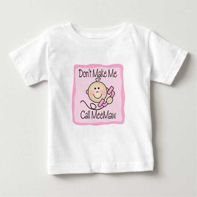 Roligt gör inte mig appellen MeeMaw T-shirt (Framsida)