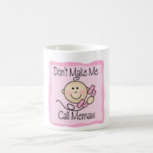 Roligt gör inte mig appellen Memaw Kaffemugg