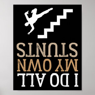 Roligt gör jag alla mina egna trappstuntar ide ner poster