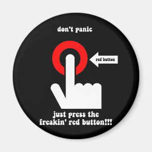 roligt göra panikslagen magnet