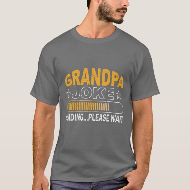 roligt Grandpa-skämt ord art T Shirt (Framsida)