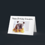 ROLIGT GRANDSON BIRTHDAY-KORT KORT<br><div class="desc">Den här posten med Bulldog-kort är säkert slå och jag är till 100 procent positiv till att ert GRANDSON kommer att KÄRLEK detta kort på "hans speciella dag!"</div>