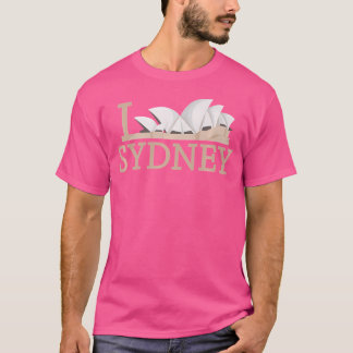 Roligt Graphic i Kärlek Sydney Opera House Travele T Shirt