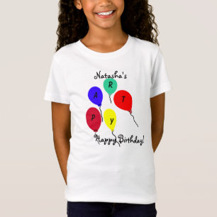 Roligt Grattis på födelsedagen Balloons T-Shirt