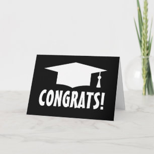 Roligt gratulations examenshälsning kort
