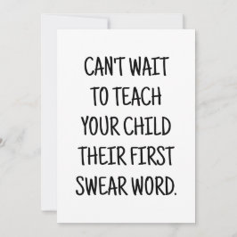 Roligt gratulationskort för baby shower för ny mam inbjudningar