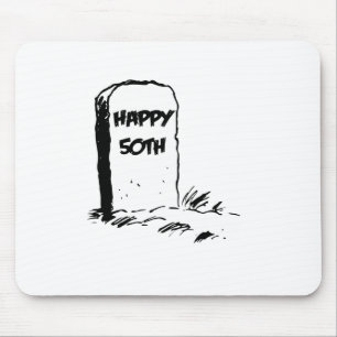 Roligt Gravestone "för lycklig 50th" Musmatta