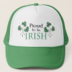 Roligt Grönt Shamrocks Proud är irländsk Truckerke Truckerkeps