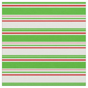 Roligt Grönt, vit, röd jul Stil Mönster Tyg