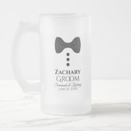 Roligt Groom Black Tie Tuxedo Frosted Beer Mugg
