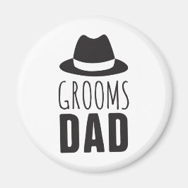 Roligt Grooms Pappa Groomsman Gift Brudens sida Br Magnet