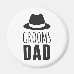 Roligt Grooms Pappa Groomsman Gift Brudens sida Br Magnet