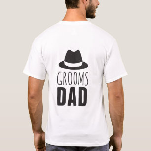 Roligt Grooms Pappa Groomsman Gift Brudens sida Br T Shirt