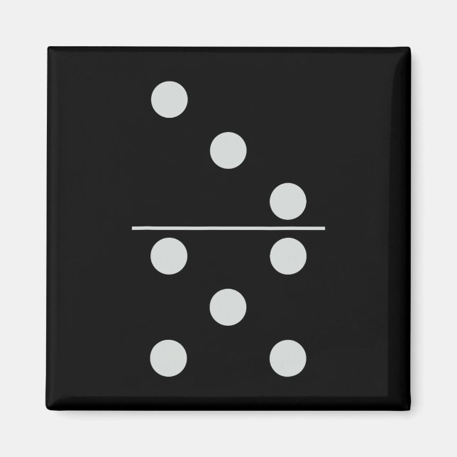 Roligt Group Matching Halloween Costume Domino Dom Magnet (Framsidan)