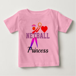 Roligt GS Player-klipp Art Netball Princess T Shirt