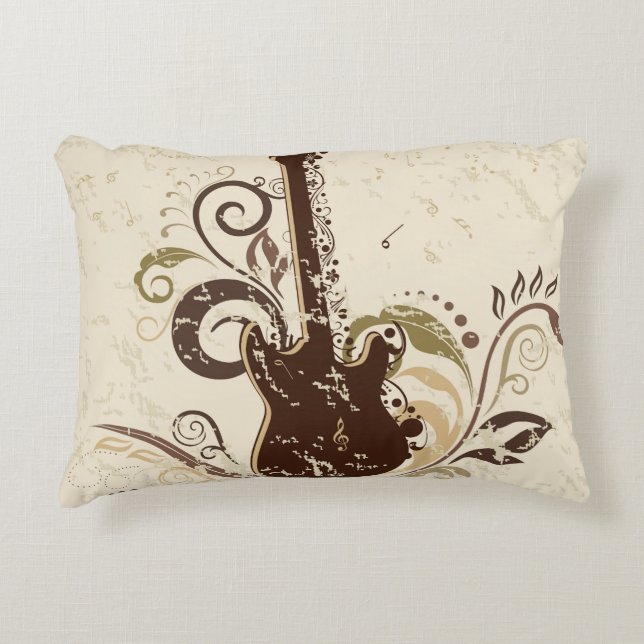 Roligt Guitar Reversible Decorative Pillow Prydnadskudde (Framsidan)
