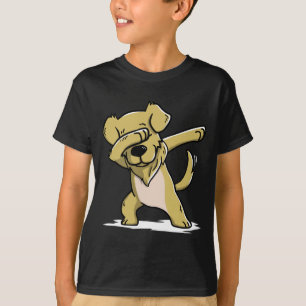 Roligt guld- badda för Retriever T Shirt