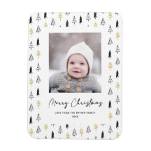 Roligt Guld Svarte Gräs Träd, minimalistisk jul