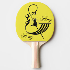 Roligt Gult Ping & Pong Paddle Pingisracket