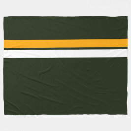 Roligt Gult Vit överkant Rand på fetstil Grönt Fleecefilt