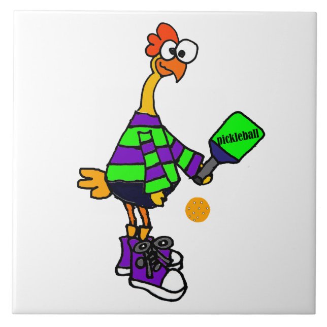 Roligt gummi fega leka Pickleball Kakelplatta (Framsidan)