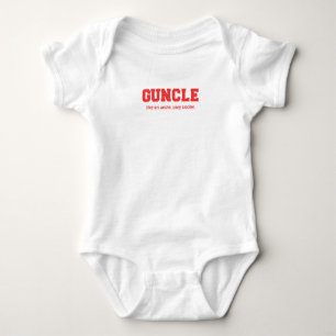Roligt Guncle högskolatryck T-shirt