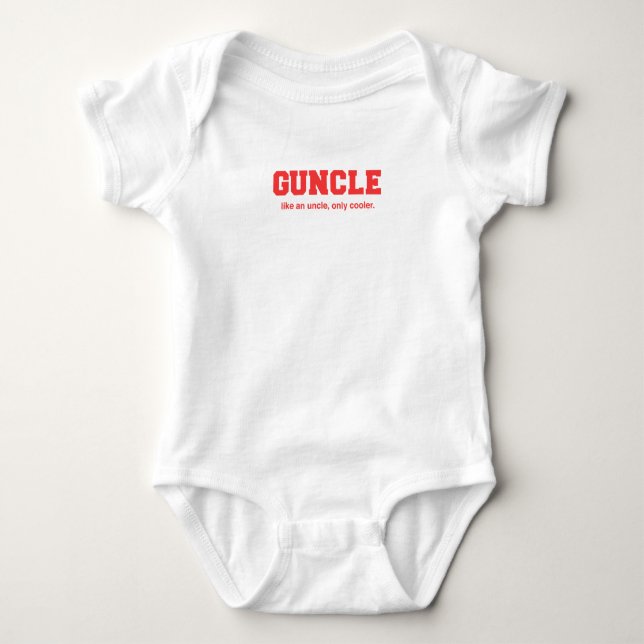 Roligt Guncle högskolatryck T-shirt (Framsida)