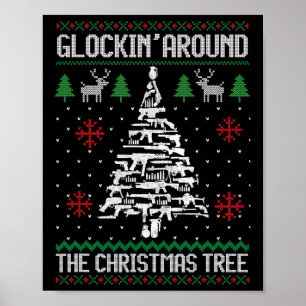 Roligt Guns Ugly jul S för Gun Älskare Manar Kvinn Poster