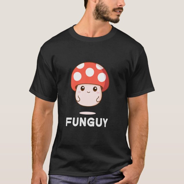 Roligt Guy Funny Mushroom älskare Långärmad T S Shirt (Framsida)