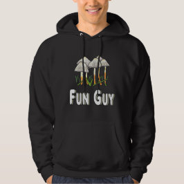 Roligt Guy Funny Mushroom Pun Hoodie