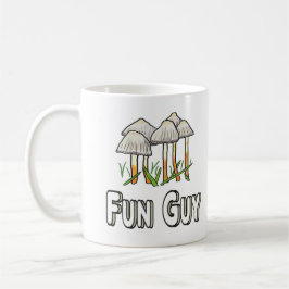 Roligt Guy Funny Mushroom Pun Kaffemugg