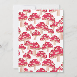 Roligt Guy Mushroom Theme födelsedagsinbjudan Inbjudningar