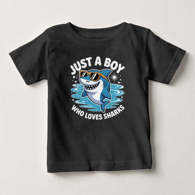Roligt hajar citat  t shirt (Framsida)