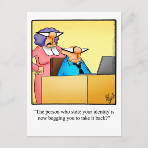 Roligt "Hålla kontakten" vykort