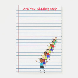 Roligt håller du mig? Läraranteckningar Post-it Block