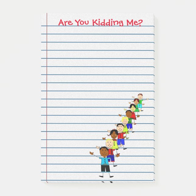 Roligt håller du mig? Läraranteckningar Post-it Block (Framsida)