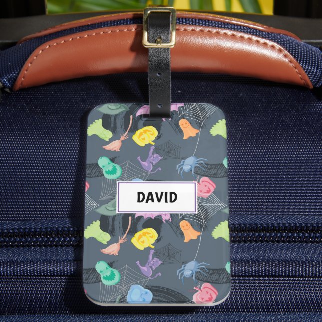 Roligt Halloween-anpassade Bagagebricka (Framsida Insitu 2)