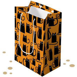 Roligt Halloween Black Cat Orange