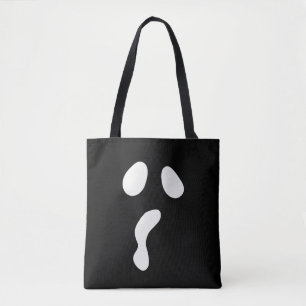 Roligt Halloween boo ansikte spökskrämmande Party Tygkasse