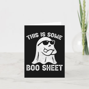 Roligt Halloween Boo Ghost Costume Det här är lite Kort