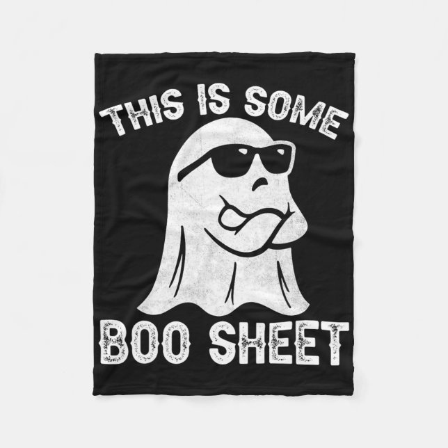 Roligt Halloween Boo Ghost-kostym Det här är lite  Fleecefilt (Framsidan)