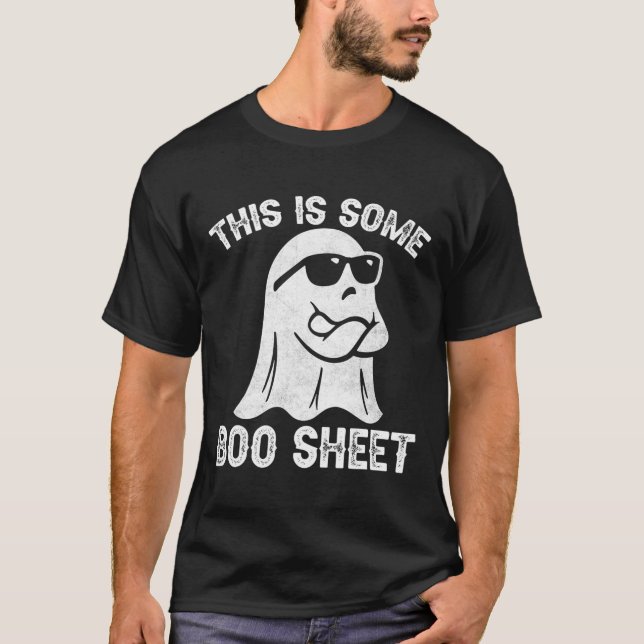 Roligt Halloween Boo Ghost-kostym Det här är lite  T Shirt (Framsida)