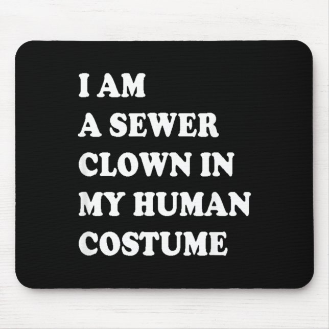Roligt Halloween-clownkostym Musmatta (Framsidan)