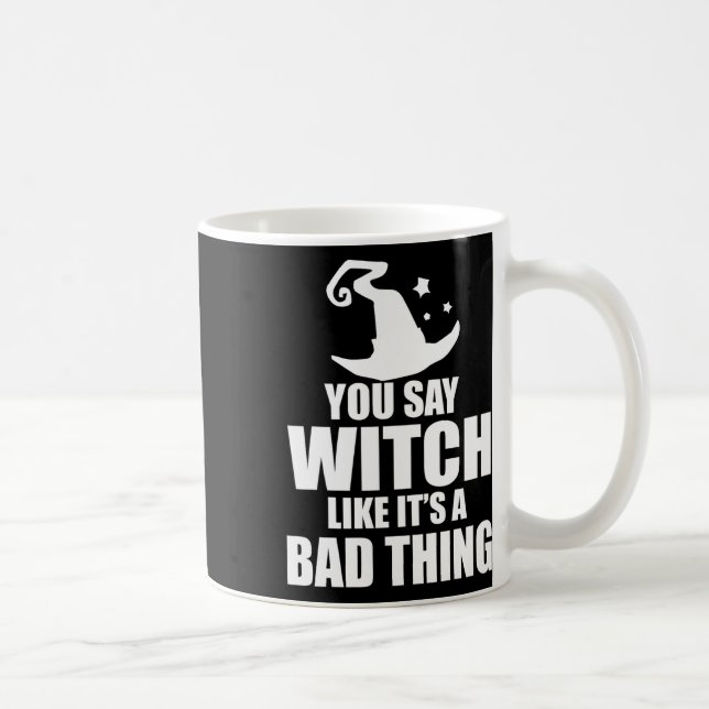 Roligt Halloween du säger att det är A D Sak Kaffemugg (Höger)