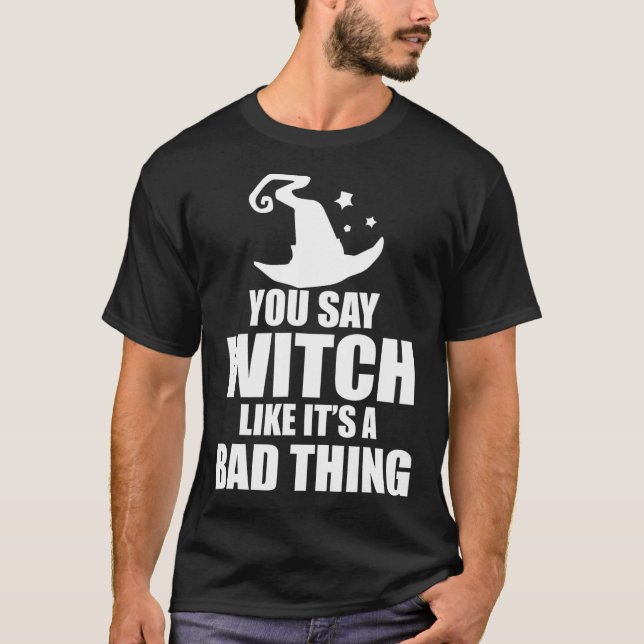Roligt Halloween du säger att det är A D Sak T Shirt (Framsida)