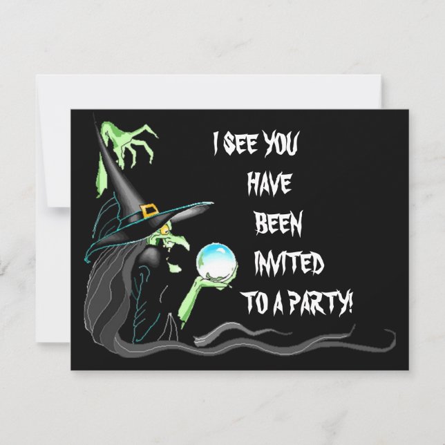 ROLIGT HALLOWEEN FEST INVITATION ~ EZ TO CUSTOMIZE INBJUDNINGAR (Framsida)