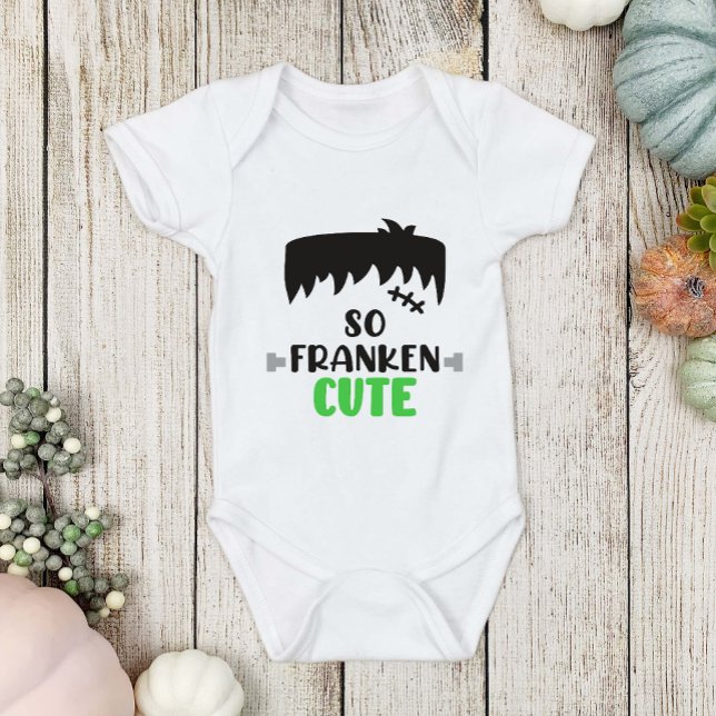 Roligt Halloween Frankenstein So Franken Cute Boys T Shirt (Skapare uppladdad)