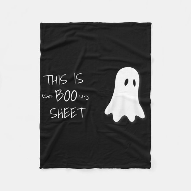 Roligt Halloween Ghost det här är Boo Lakan Fleecefilt (Framsidan)