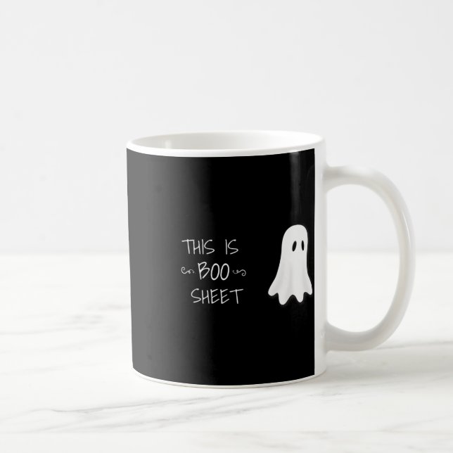 Roligt Halloween Ghost det här är Boo Lakan Kaffemugg (Höger)